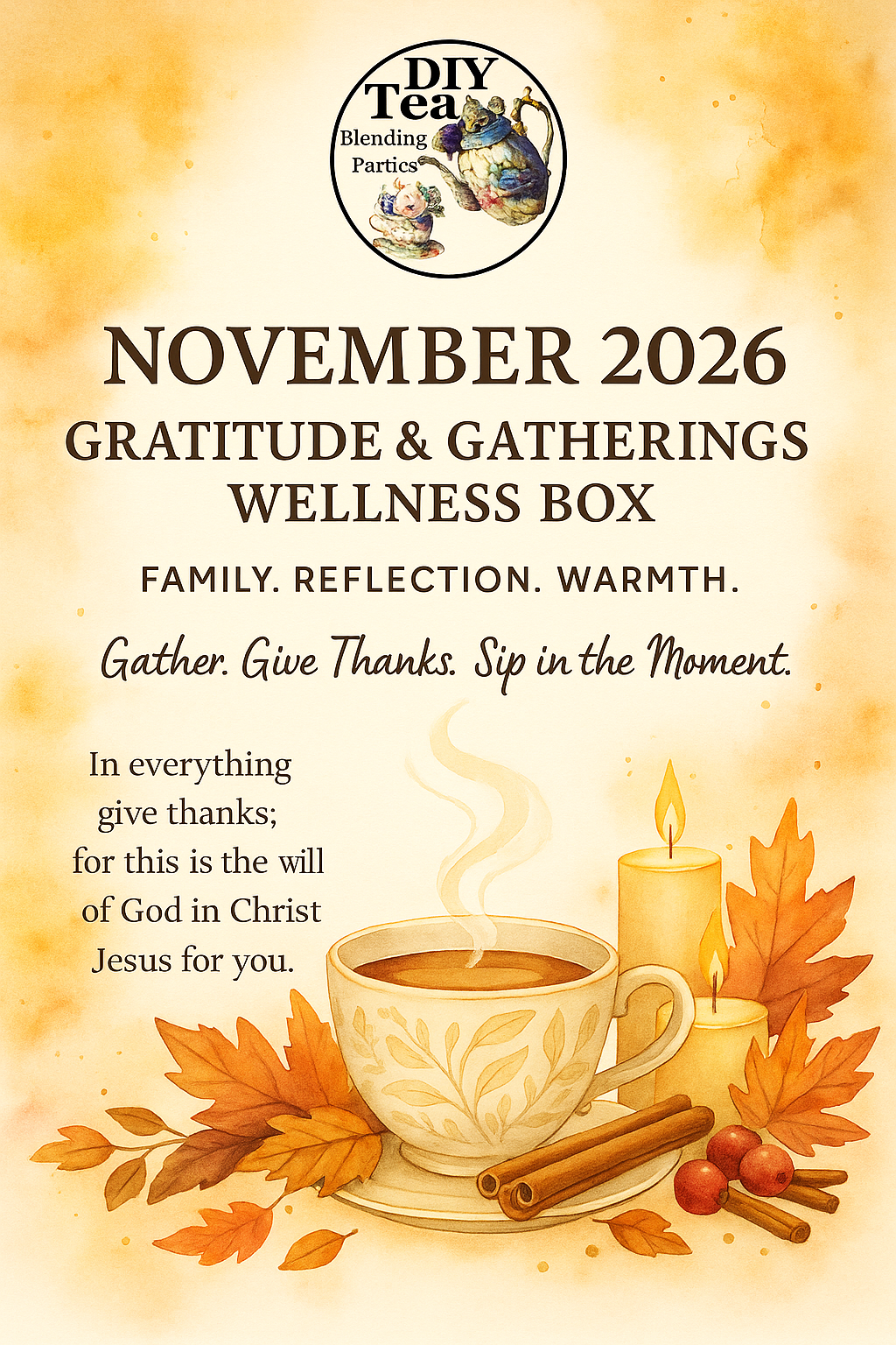 November - Gratitude & Gatherings Wellness Box