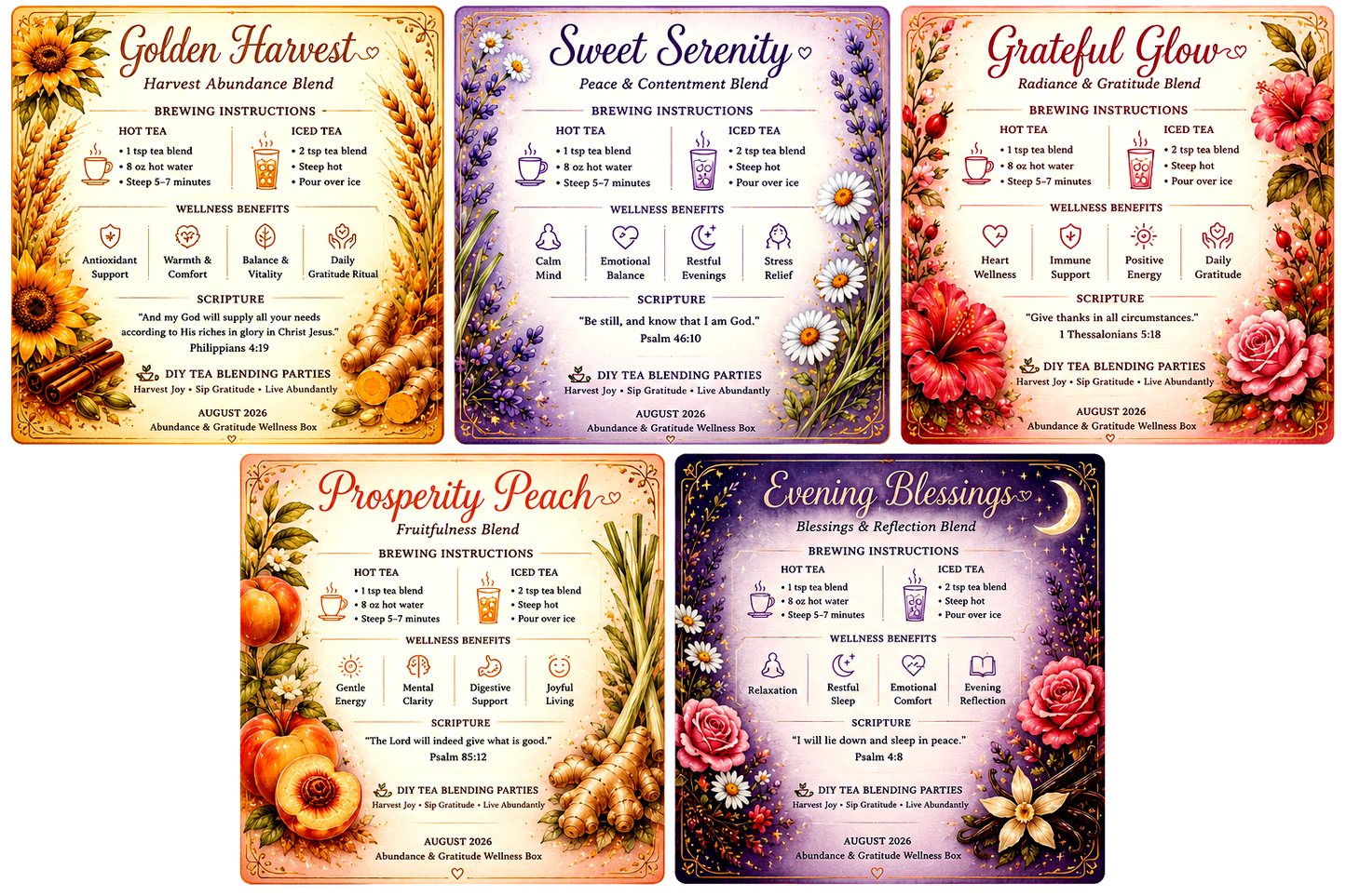 AUGUST – Abundance & Gratitude Wellness Box
