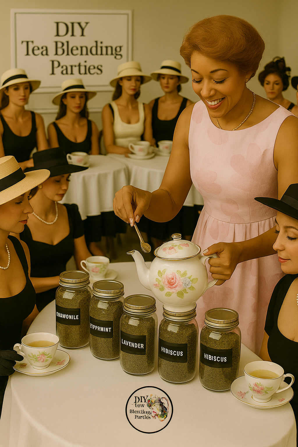 Standard Tea Blending Party.  Blend - Sip - Celebrate. 3:pm to 5:pm Tea Blending Party